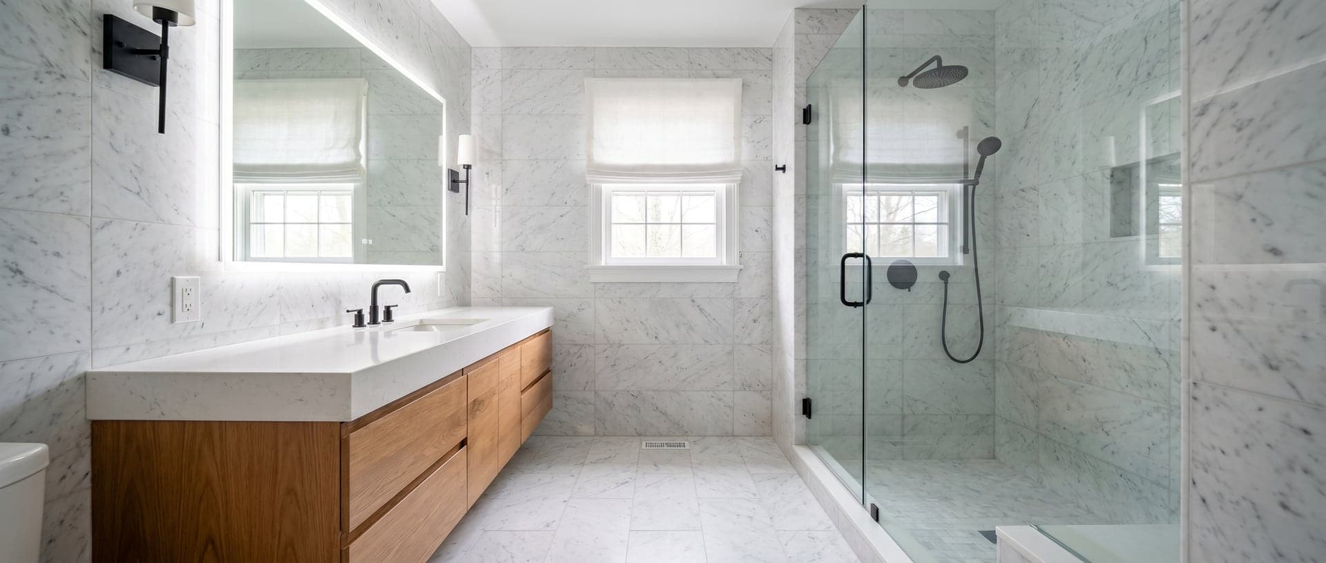 Bathroom remodel — before and after