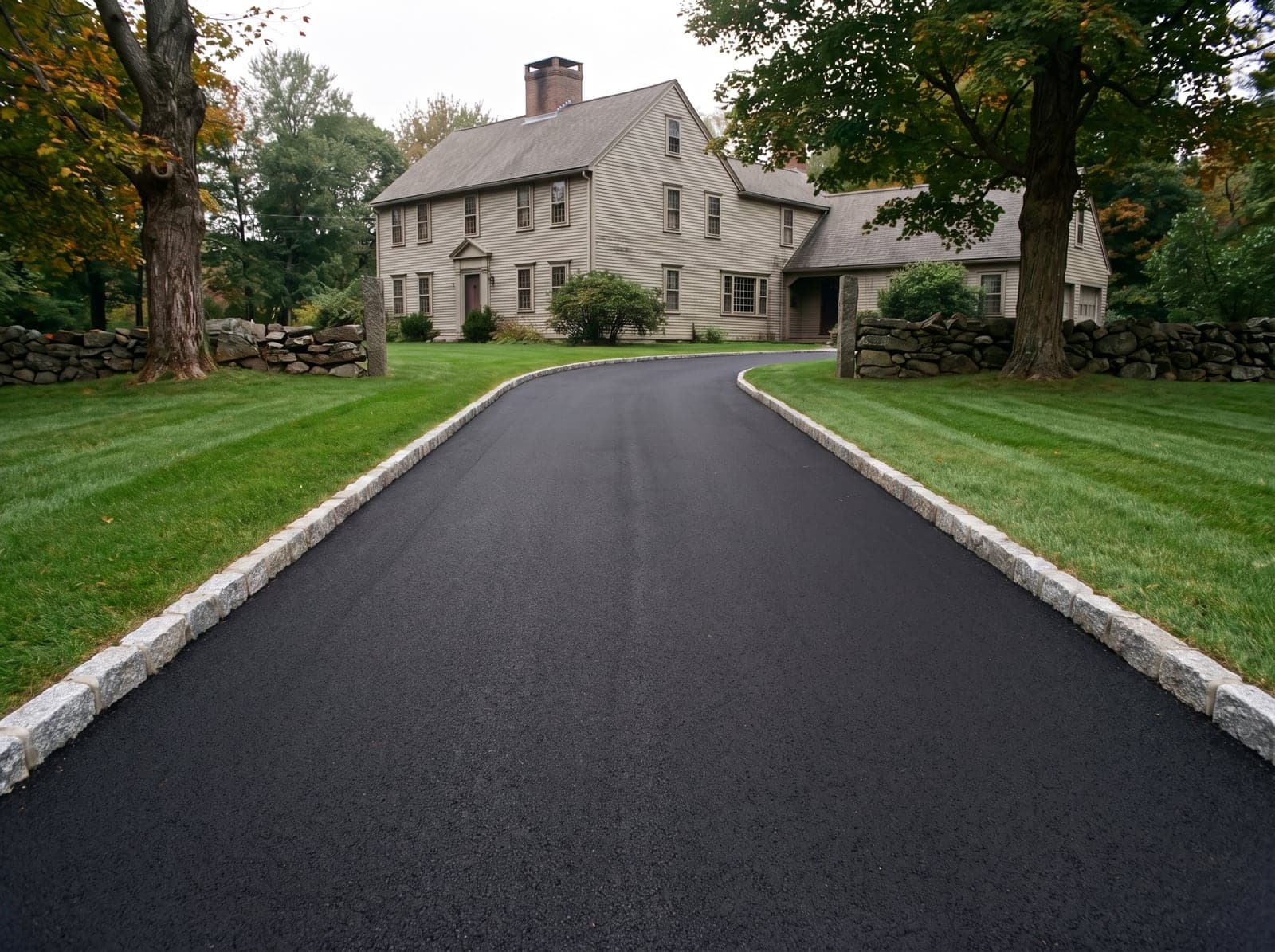 Driveway Paving — before and after
