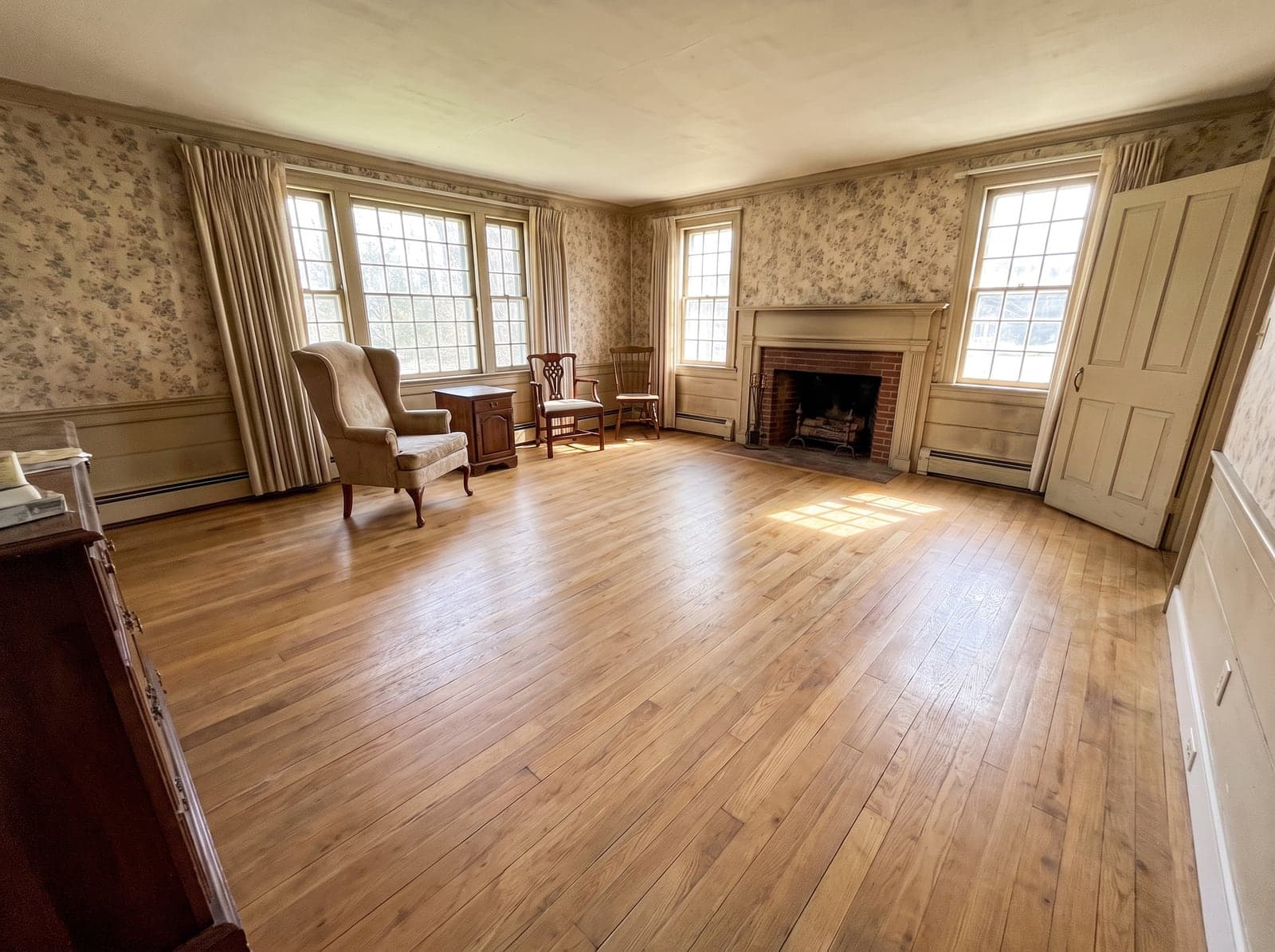 Flooring — before and after