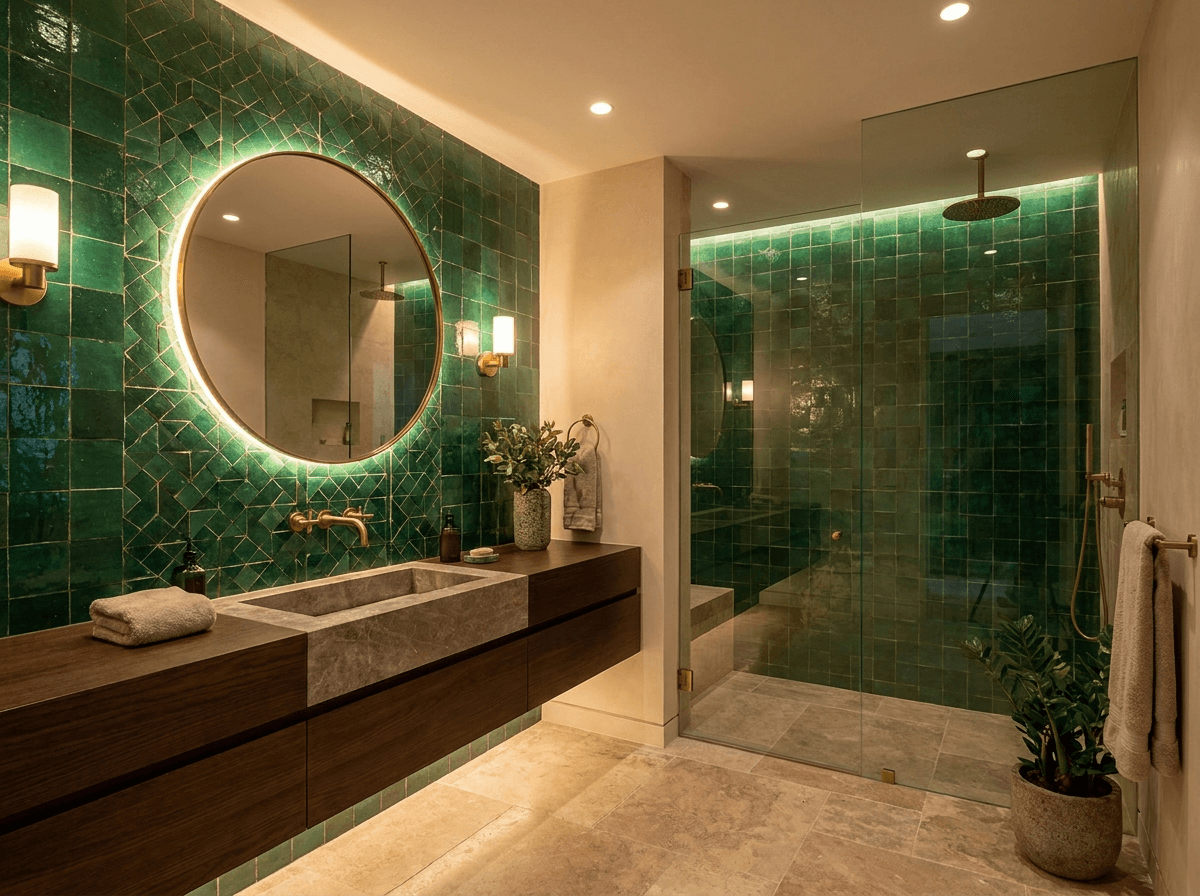 Tile Feature Wall Bathroom in Norwalk, CT