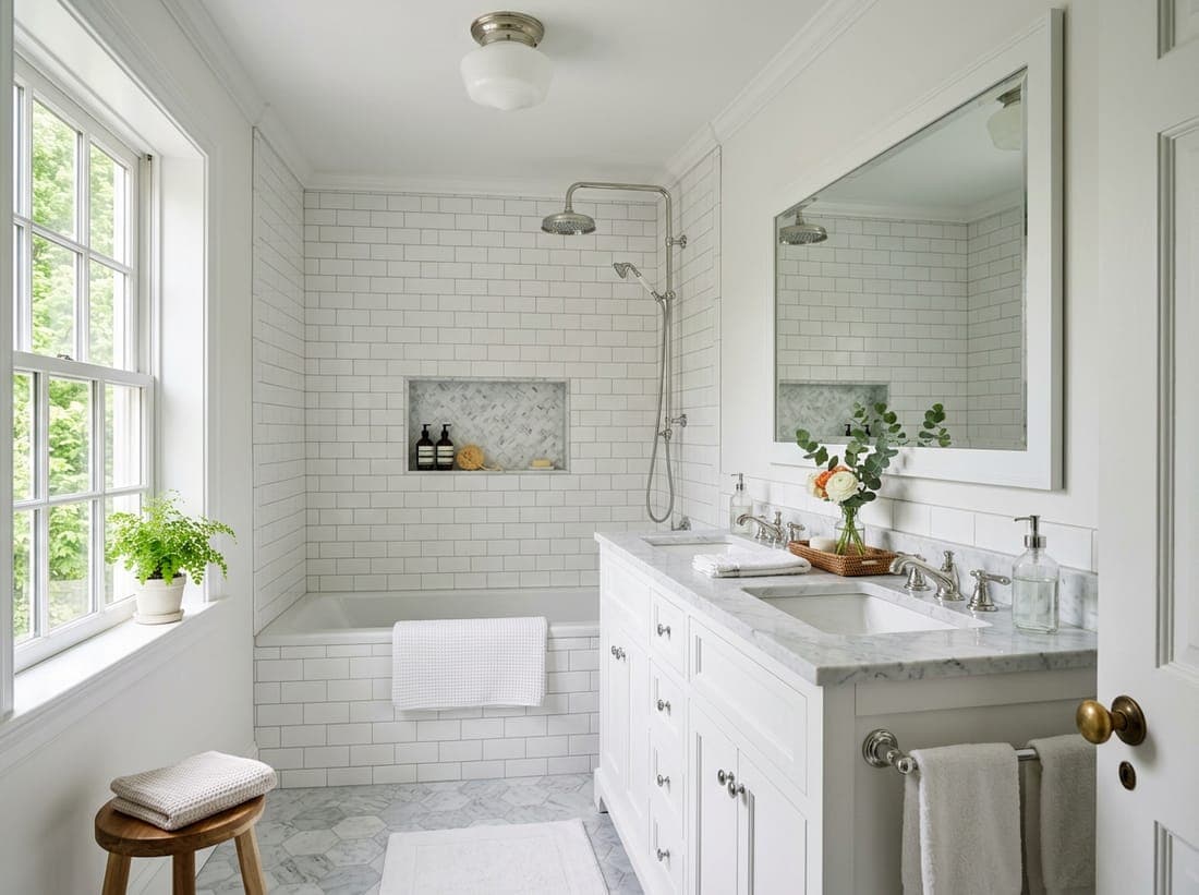 Bathroom remodel in Fairfield, CT — before and after