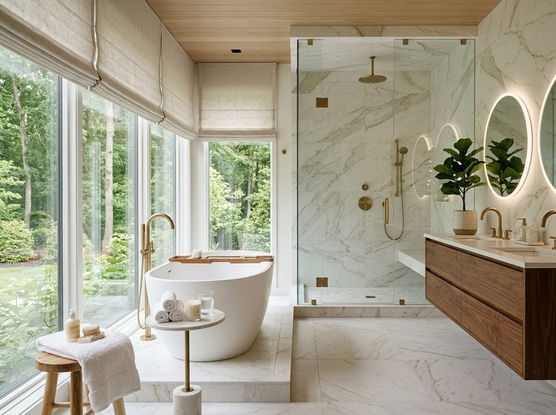 Spa Master Bath — bathroom remodel by Omega Development