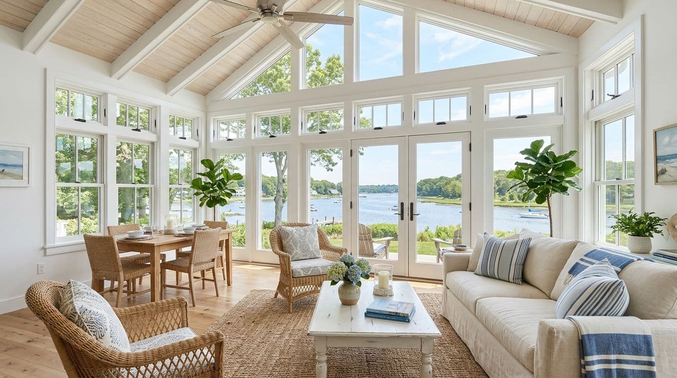 Cos Cob sunroom addition — bathroom remodel by Omega Development