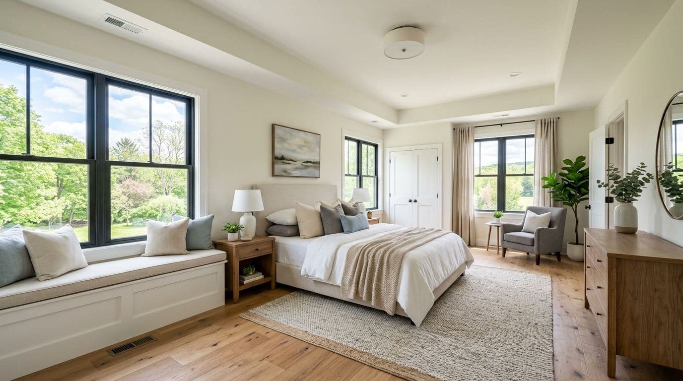Monroe family room addition — bathroom remodel by Omega Development