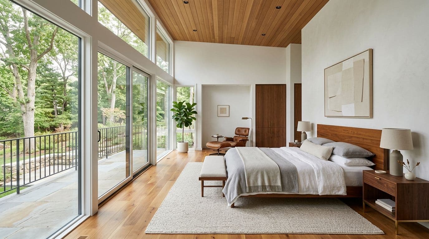 New Canaan family room addition — bathroom remodel by Omega Development
