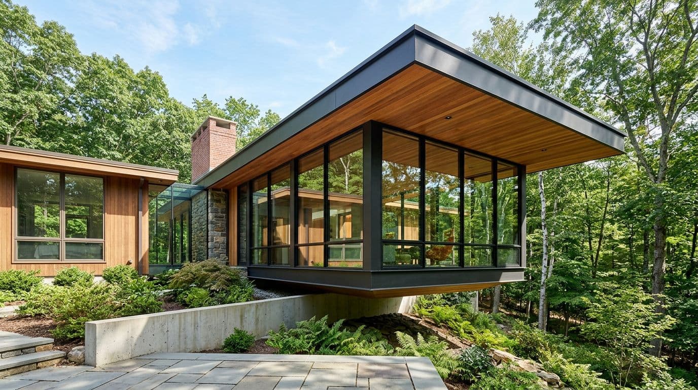 New Canaan home addition design — bathroom remodel by Omega Development
