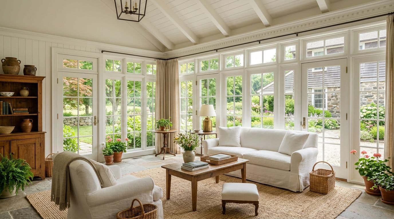 Ridgefield sunroom addition — bathroom remodel by Omega Development