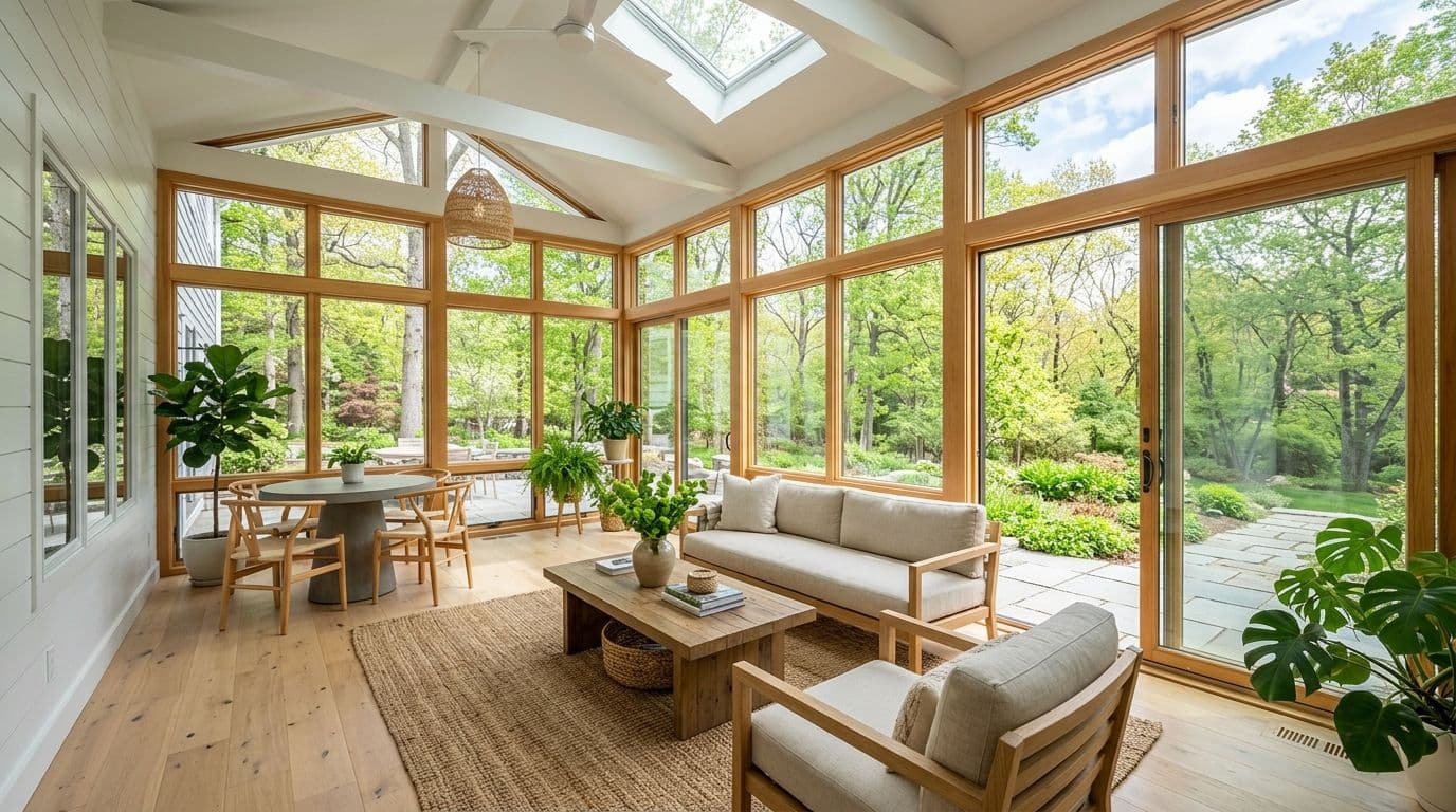 Stamford sunroom addition — bathroom remodel by Omega Development