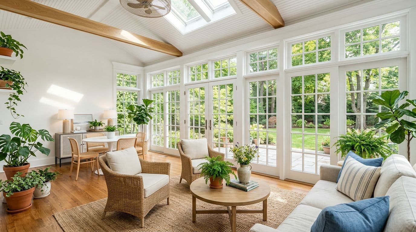 Stratford sunroom addition — bathroom remodel by Omega Development