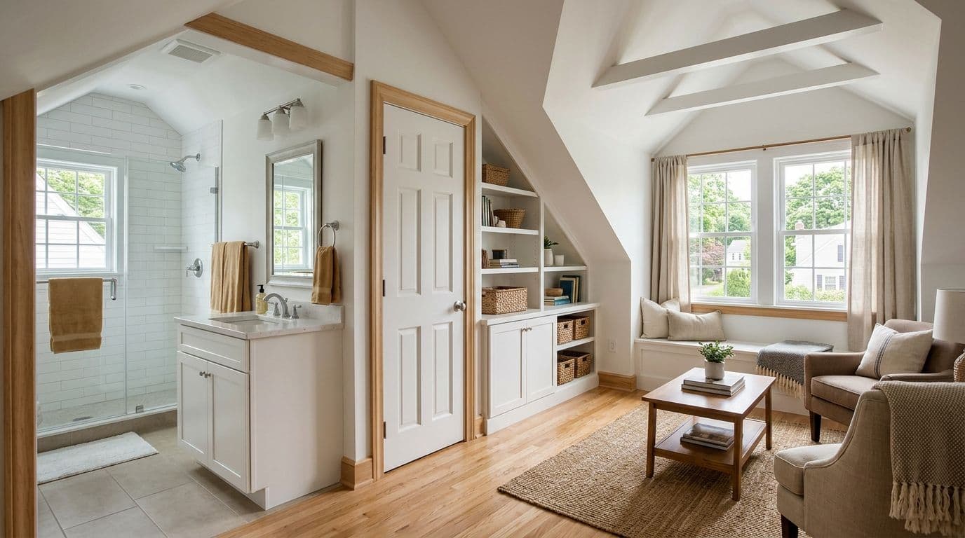 Stratford in-law suite — bathroom remodel by Omega Development