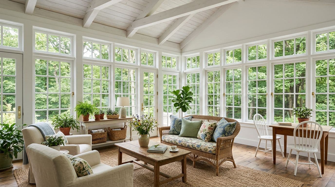 Weston sunroom addition — bathroom remodel by Omega Development