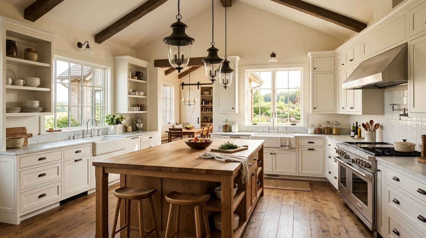 Easton chef's kitchen — bathroom remodel by Omega Development