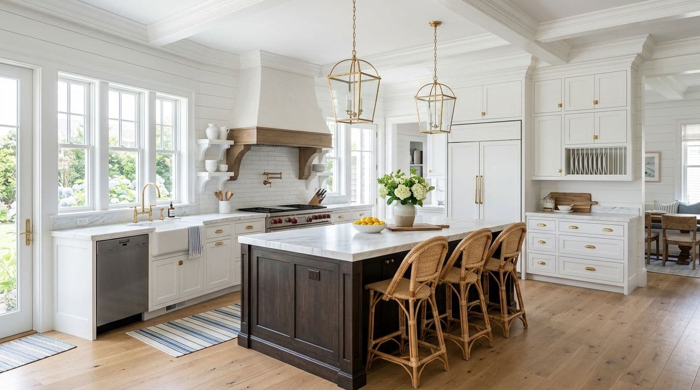 Fairfield chef's kitchen — bathroom remodel by Omega Development