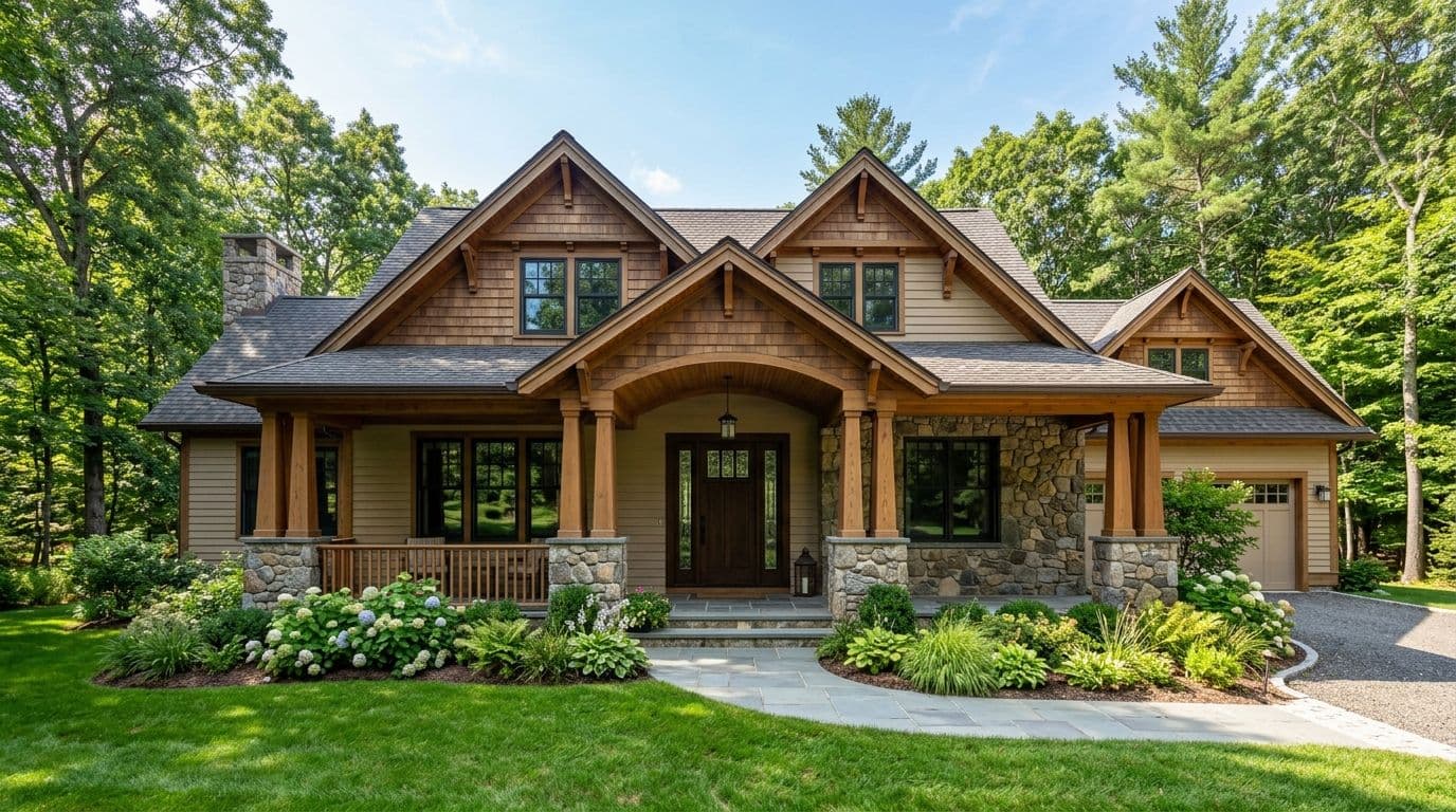 Monroe custom home exterior — bathroom remodel by Omega Development