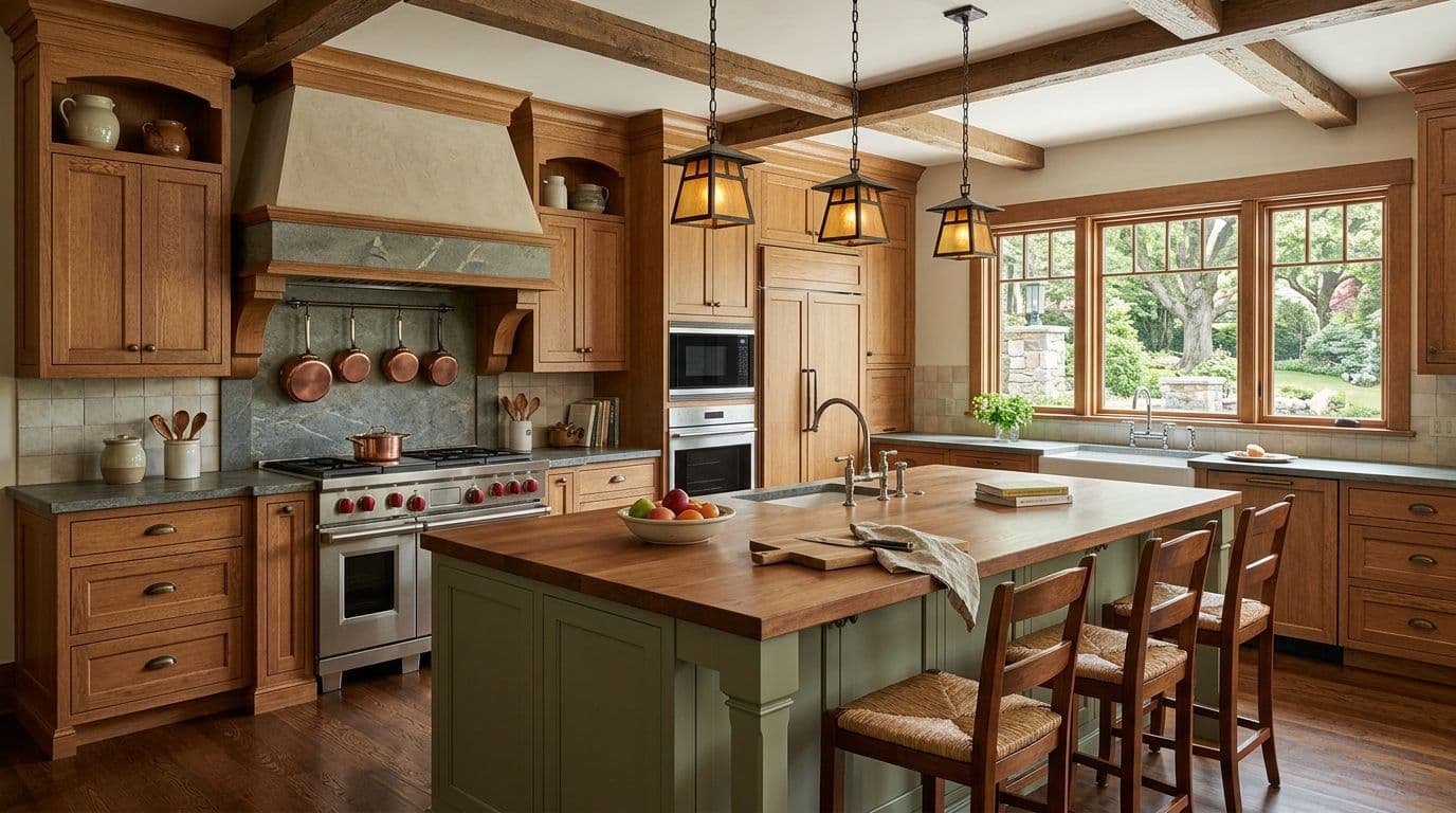 Monroe chef's kitchen — bathroom remodel by Omega Development