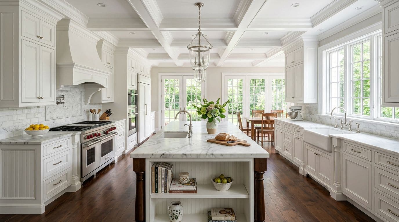 Ridgefield chef's kitchen — bathroom remodel by Omega Development