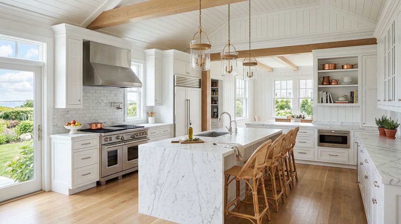 Stratford chef's kitchen — bathroom remodel by Omega Development