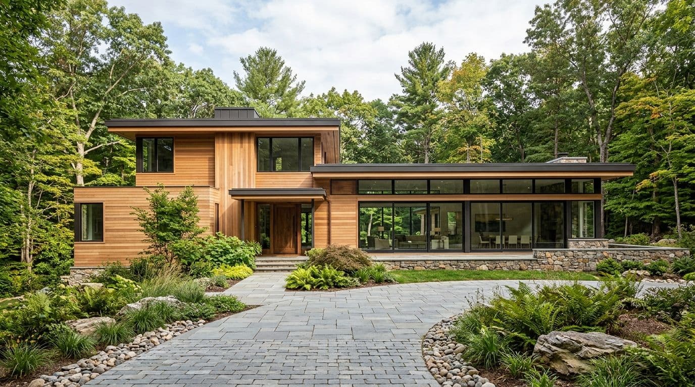 Weston custom home exterior — bathroom remodel by Omega Development