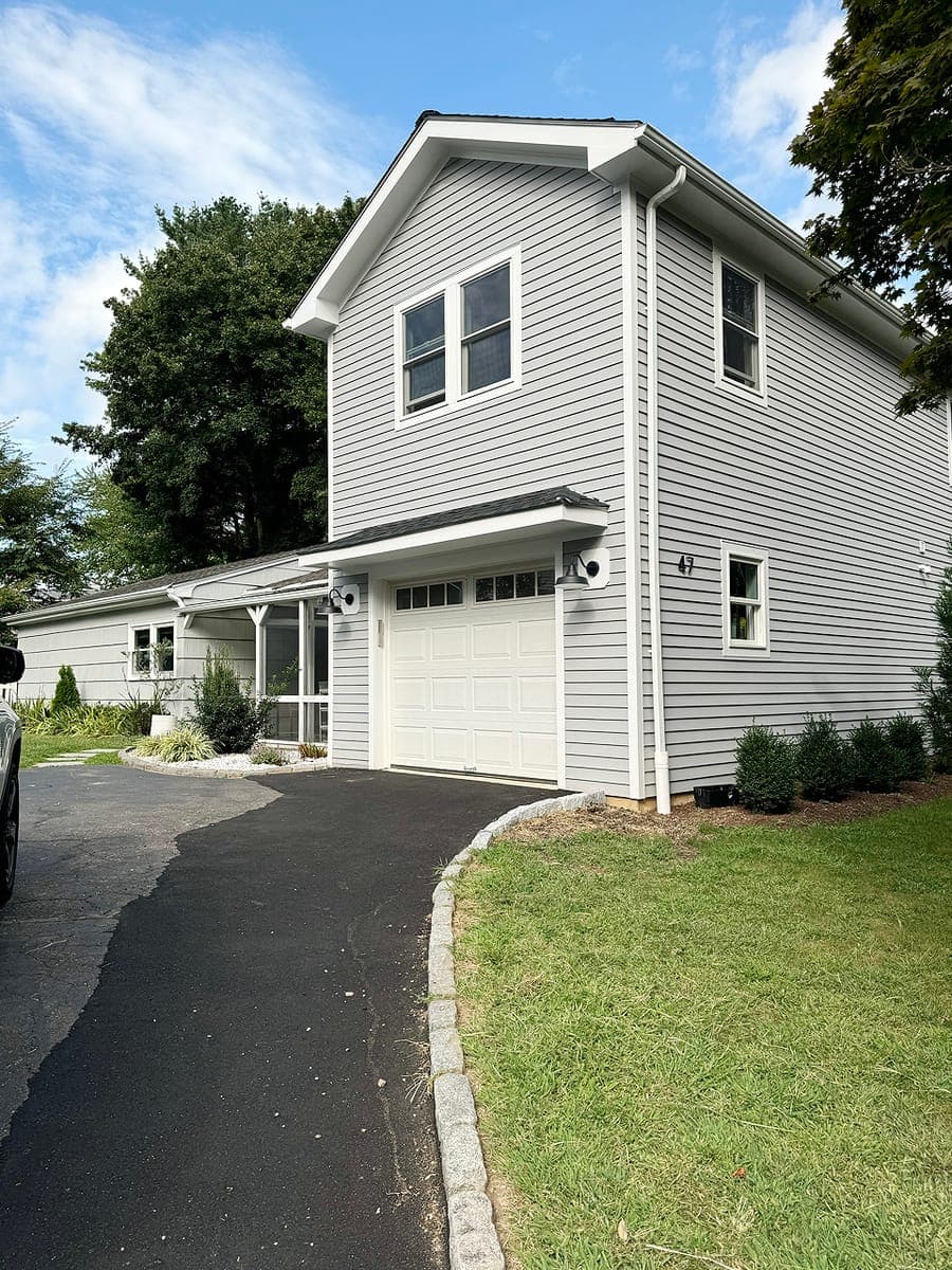 Circular Driveway — bathroom remodel by Omega Development