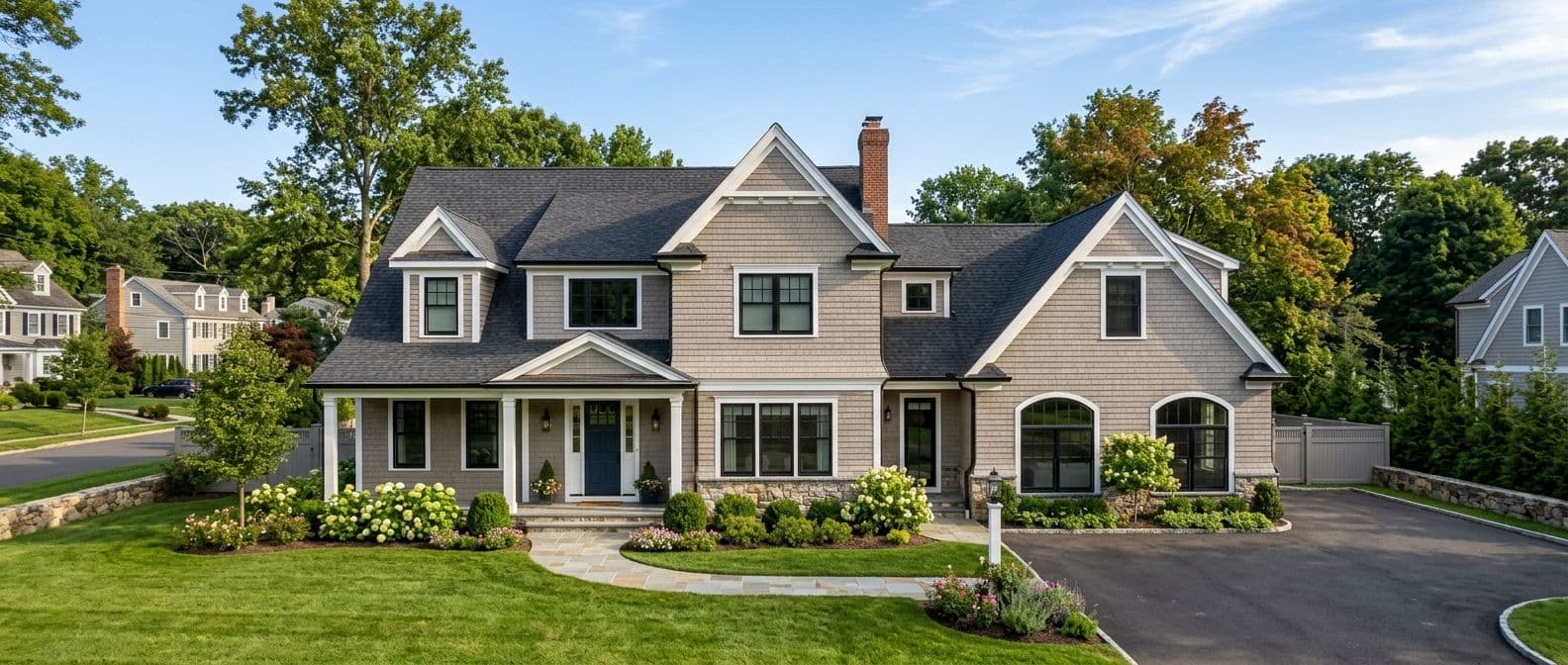 Home addition in Trumbull, CT — before and after