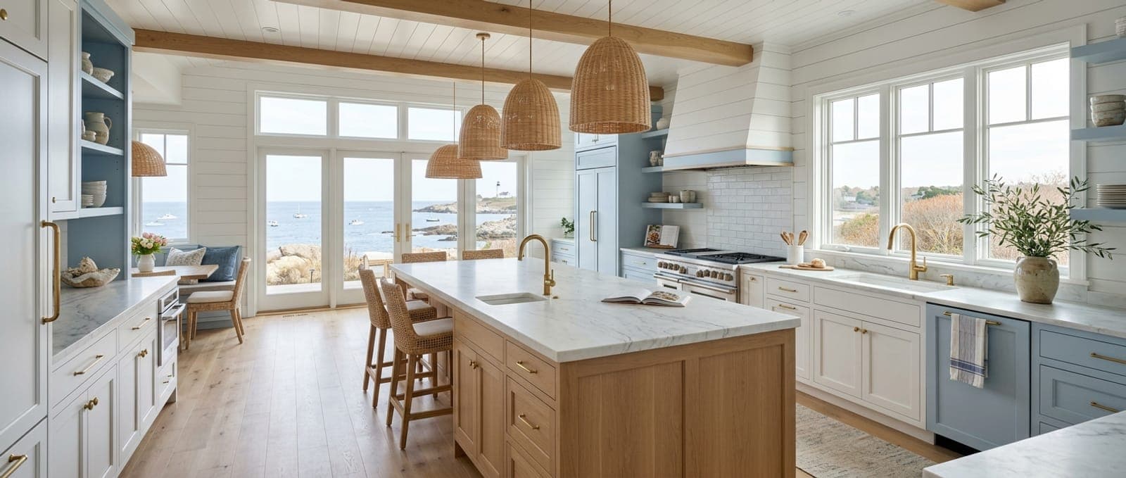 Coastal Kitchen — bathroom remodel by Omega Development