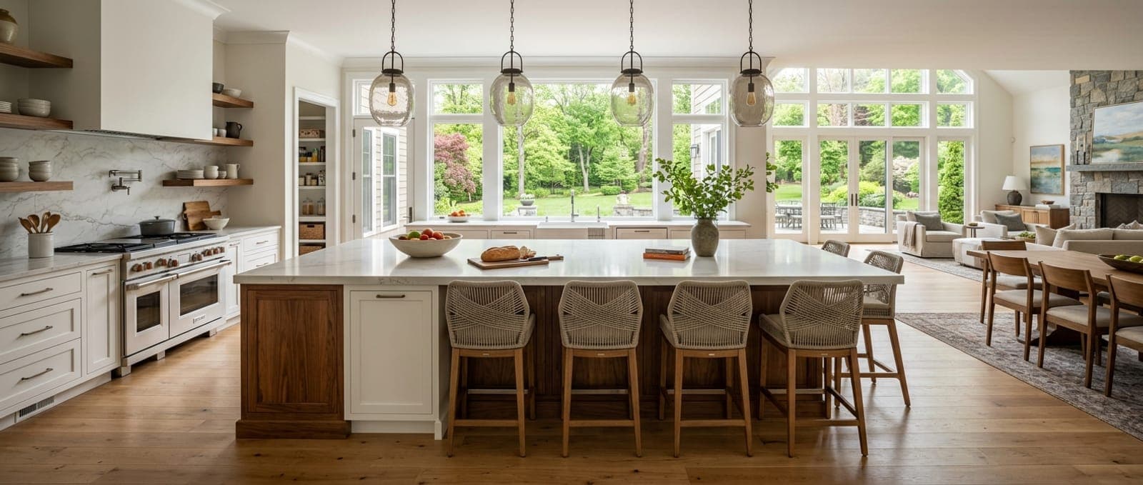 Open-Concept Kitchen — bathroom remodel by Omega Development