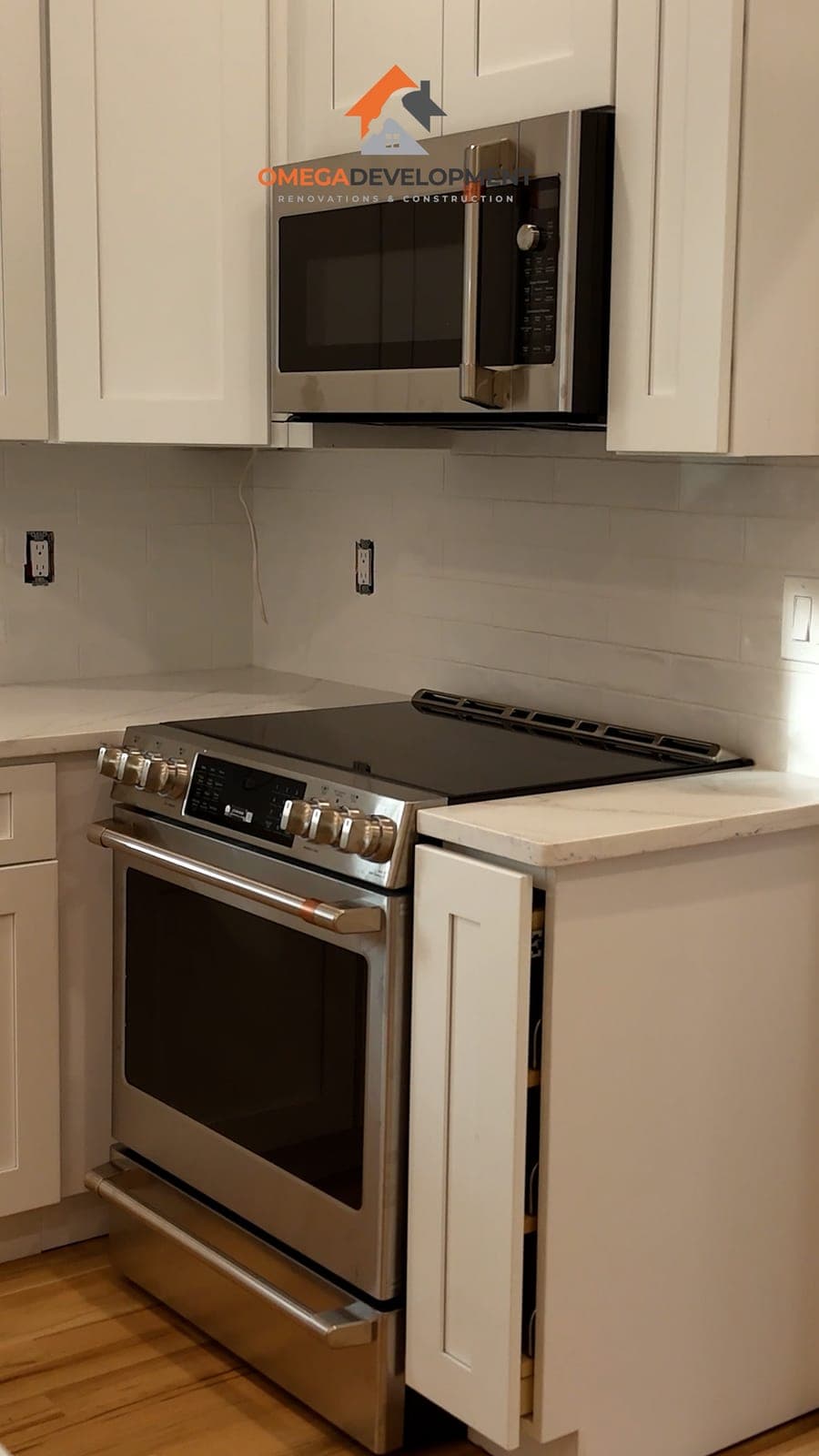 Modern Farmhouse Kitchen — bathroom remodel by Omega Development