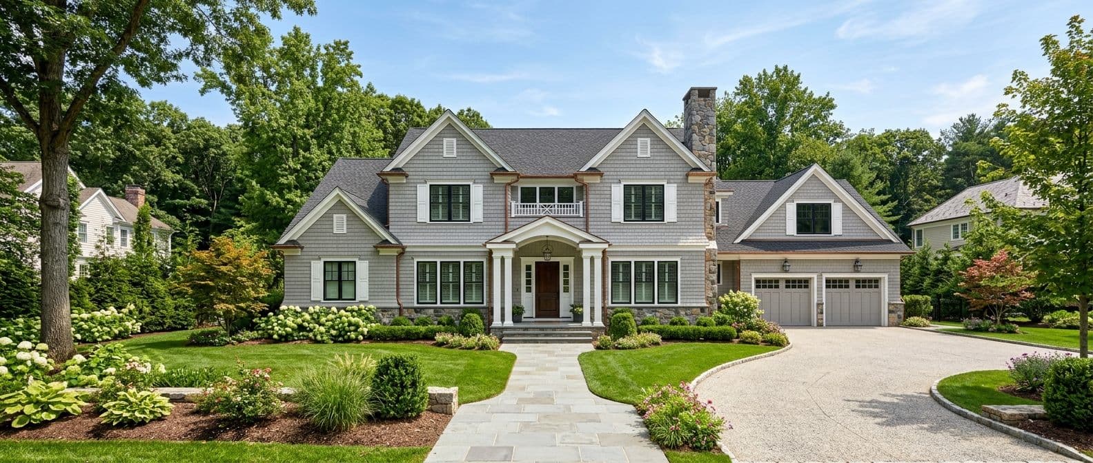 New home construction in Stratford, CT — teardown before and after