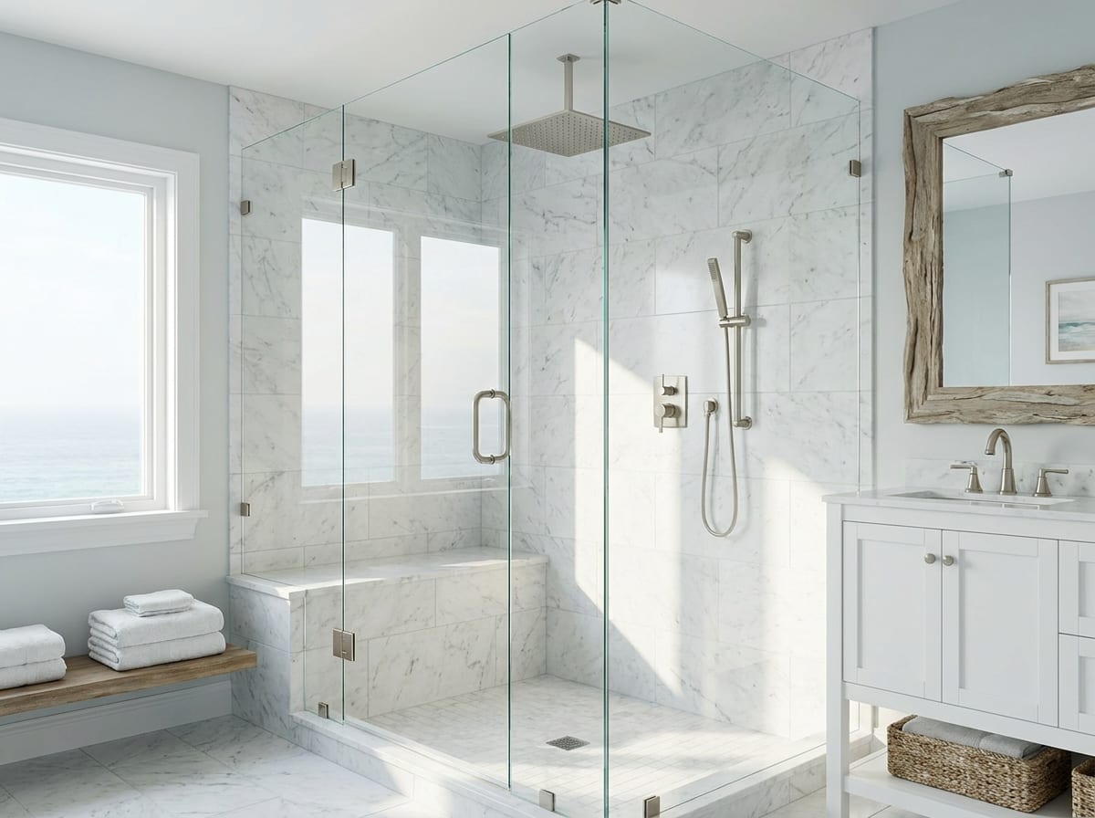 Walk-in shower — bathroom design idea