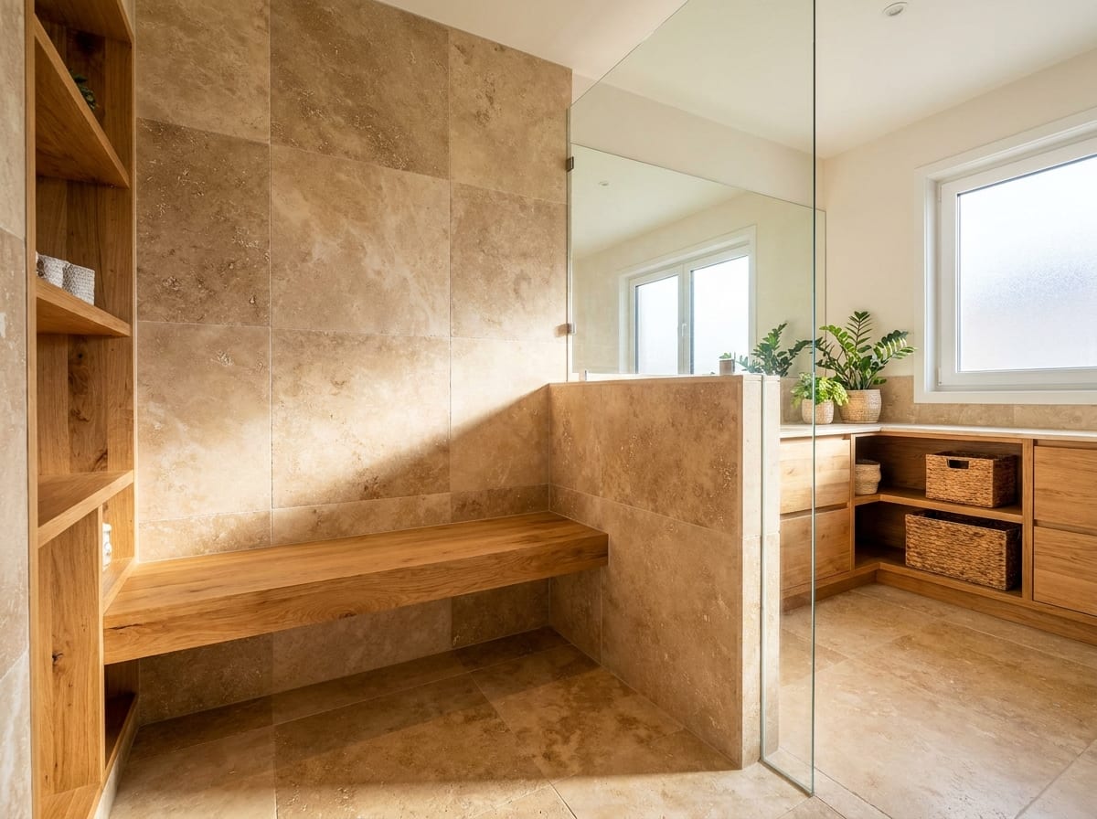 Walk-in shower — bathroom design idea