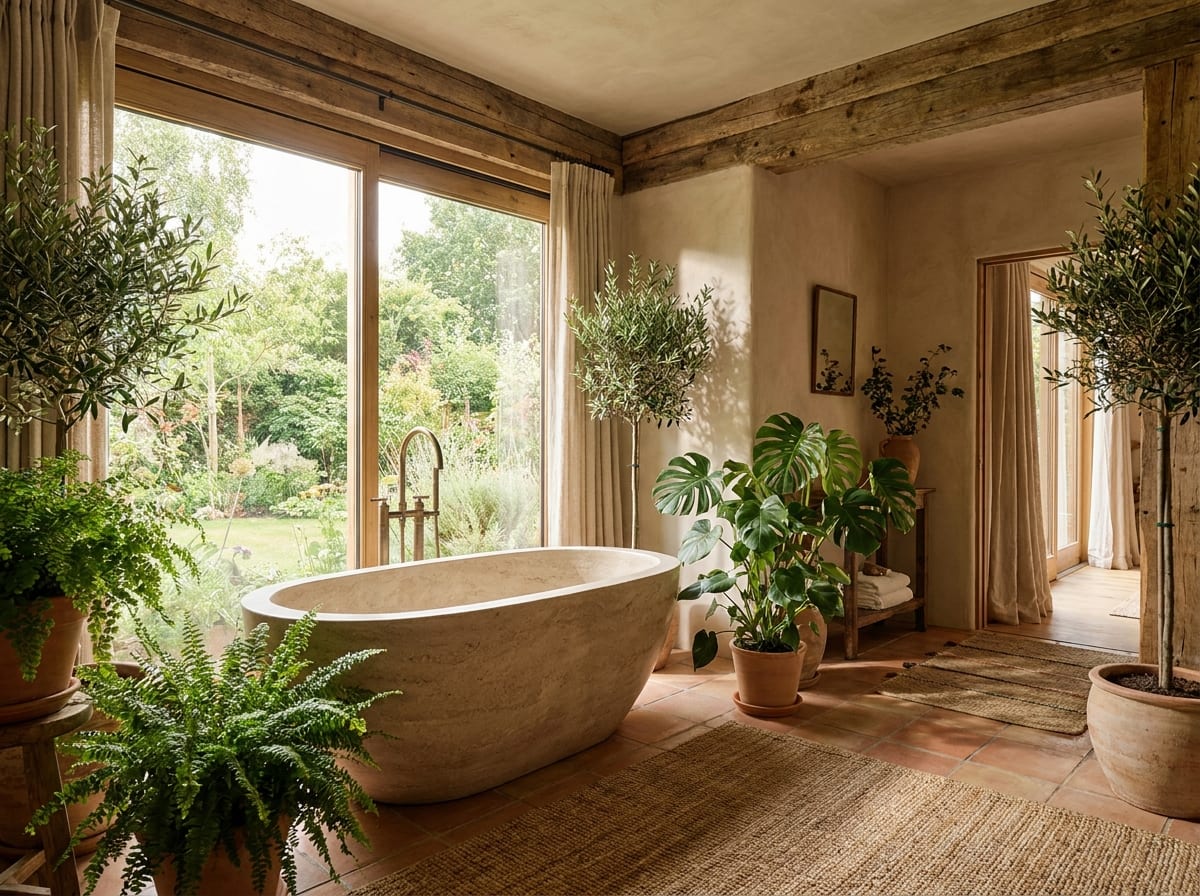 Soaking tub — bathroom design idea
