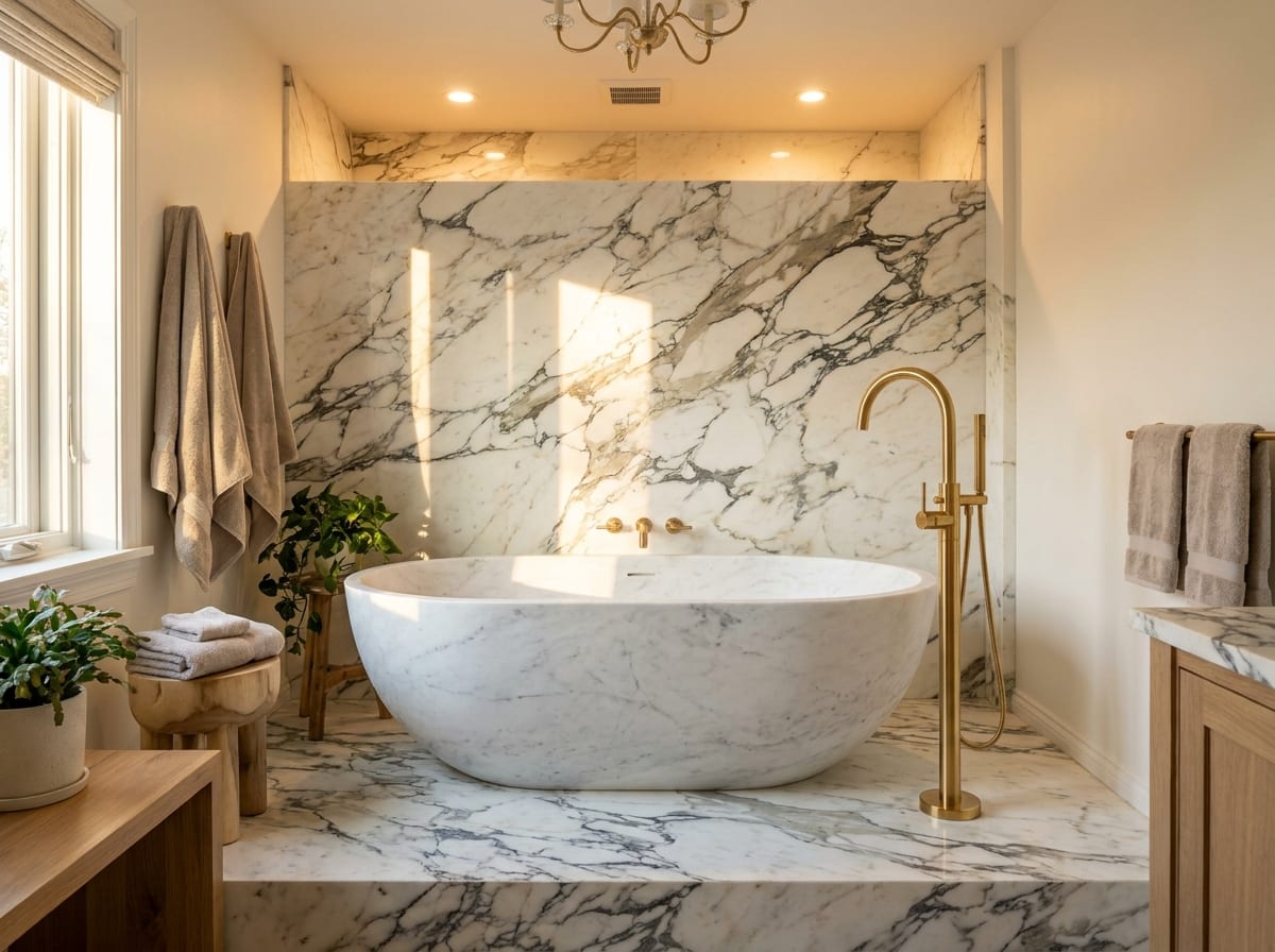 Soaking tub — bathroom design idea