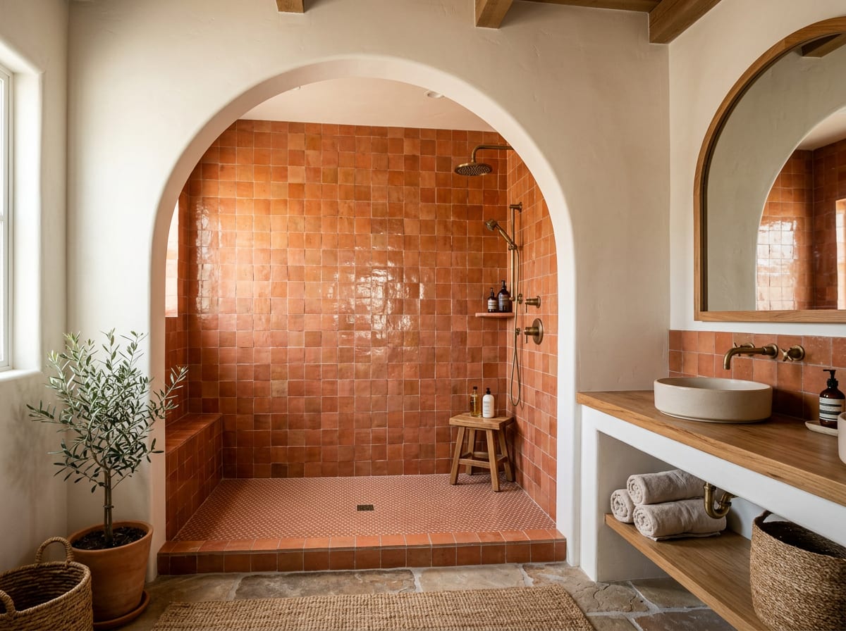 Walk-in shower — bathroom design idea