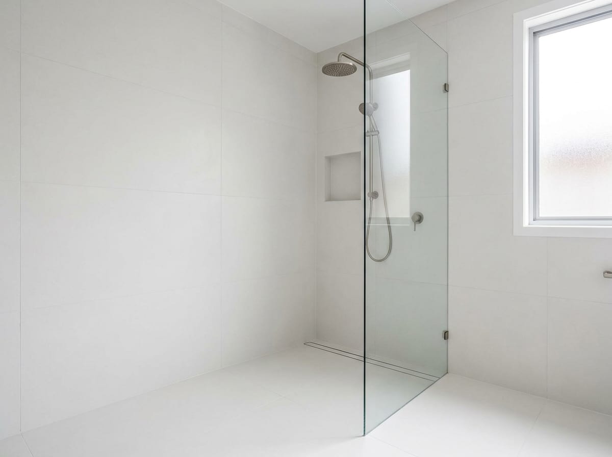 Walk-in shower — bathroom design idea