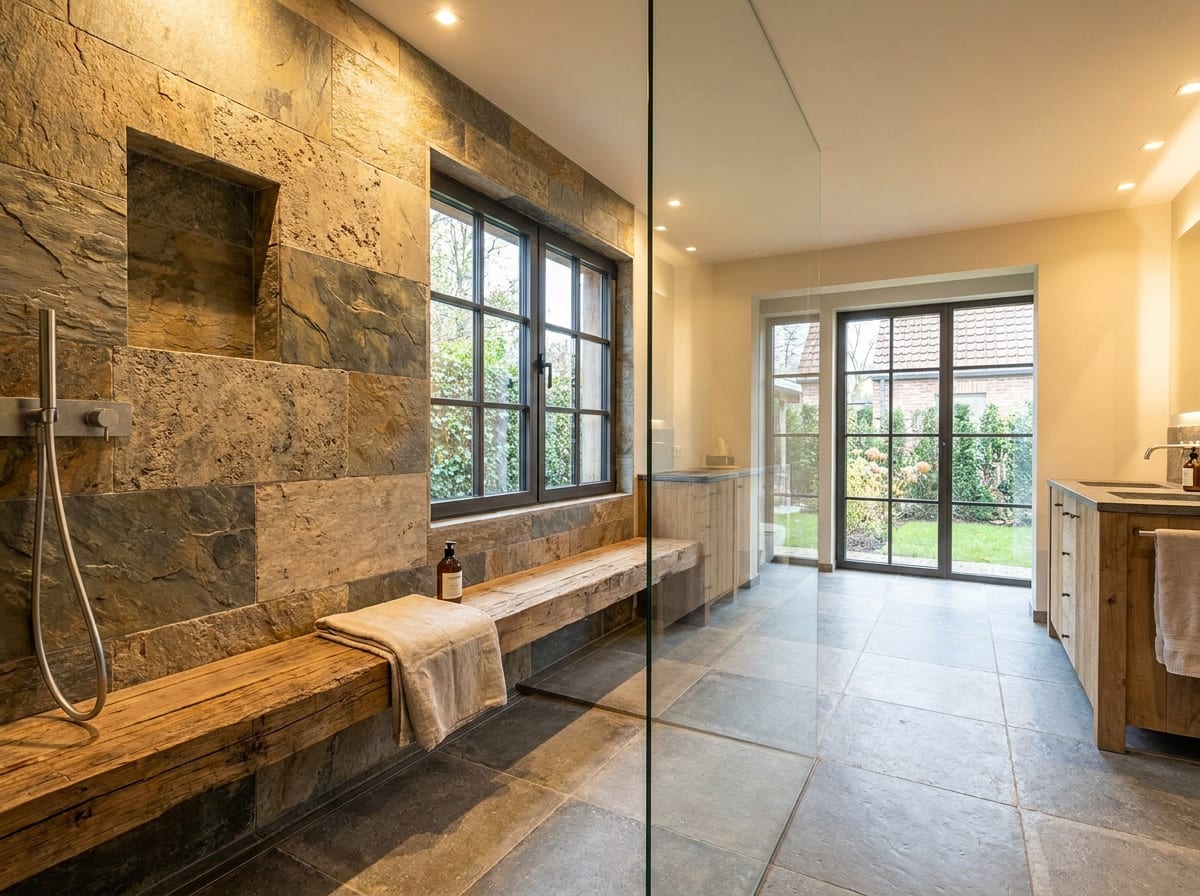 Walk-in shower — bathroom design idea