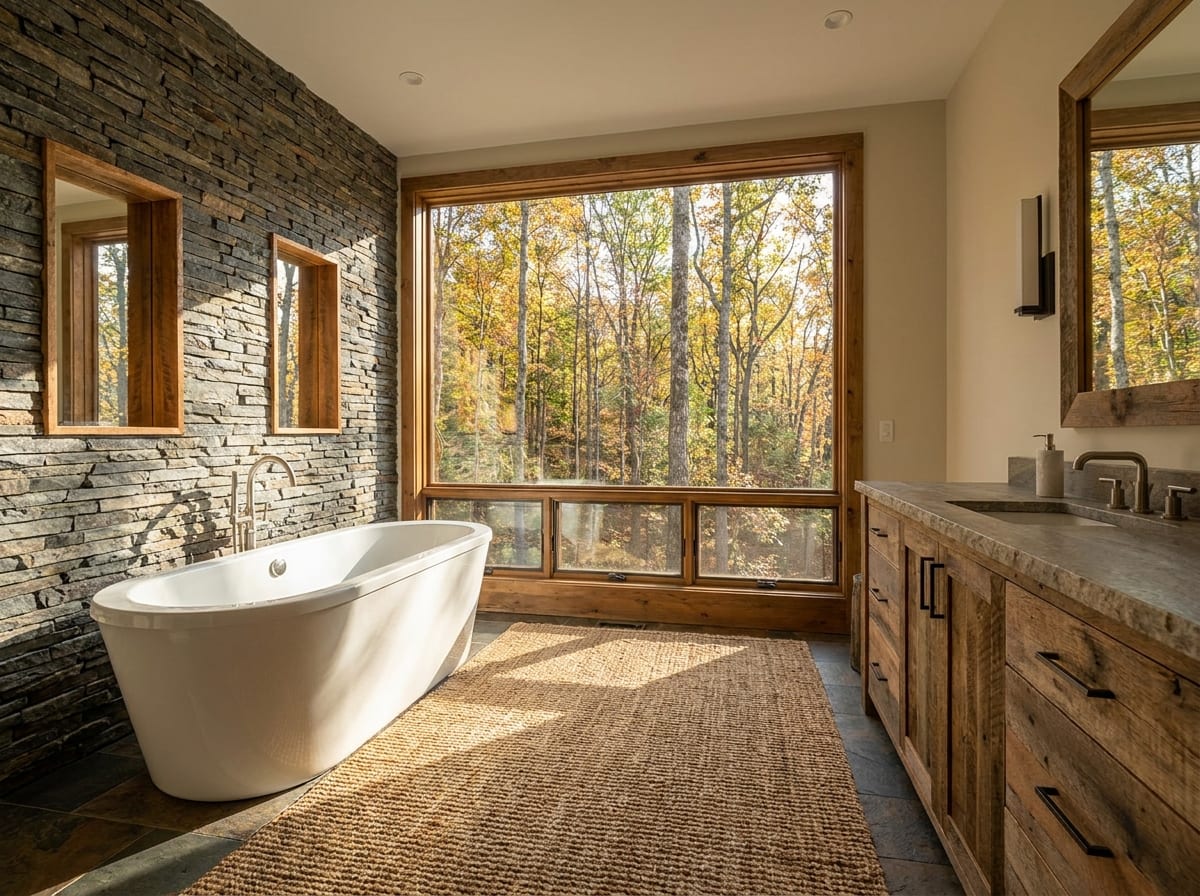 Soaking tub — bathroom design idea