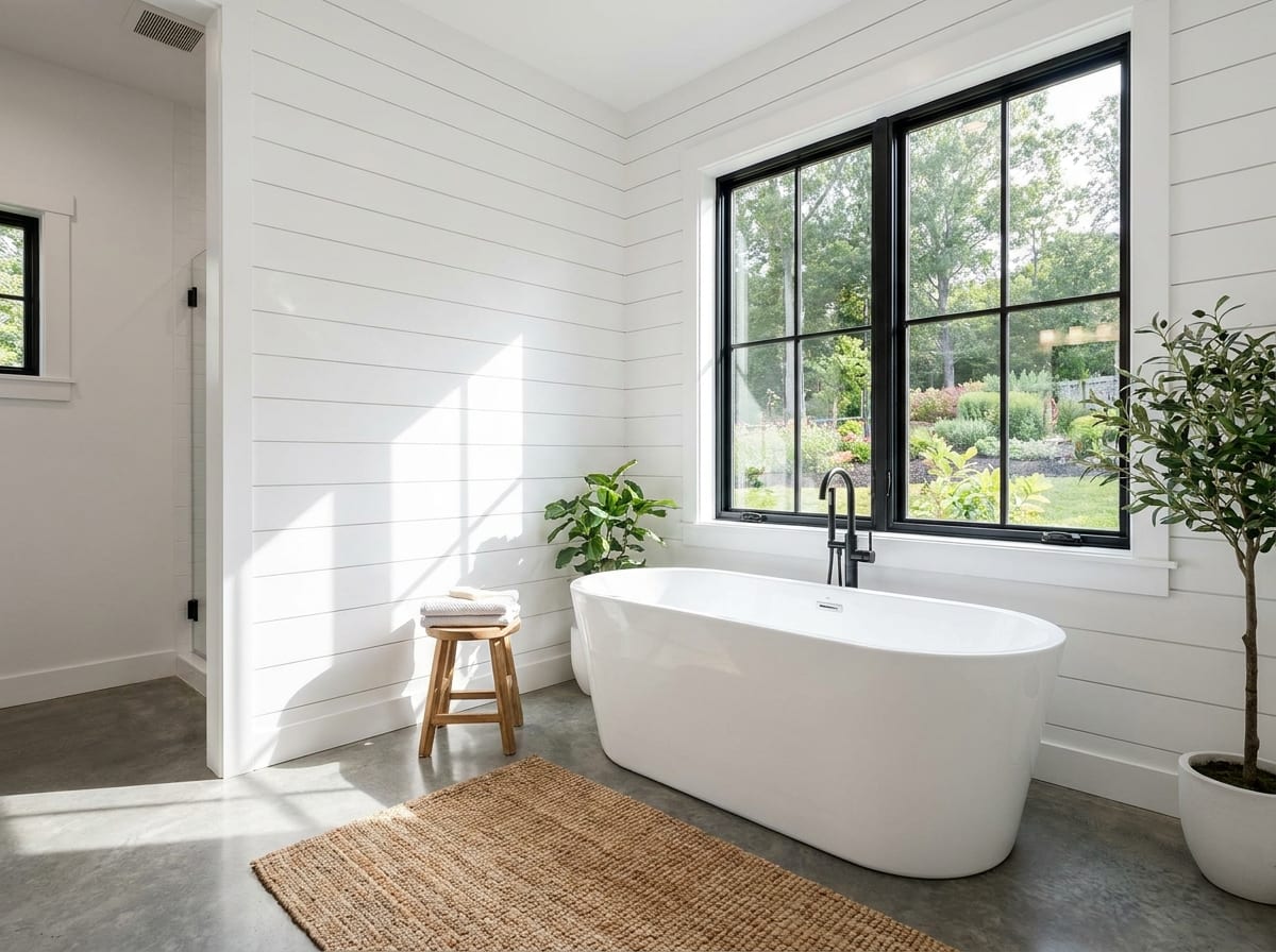 Soaking tub — bathroom design idea