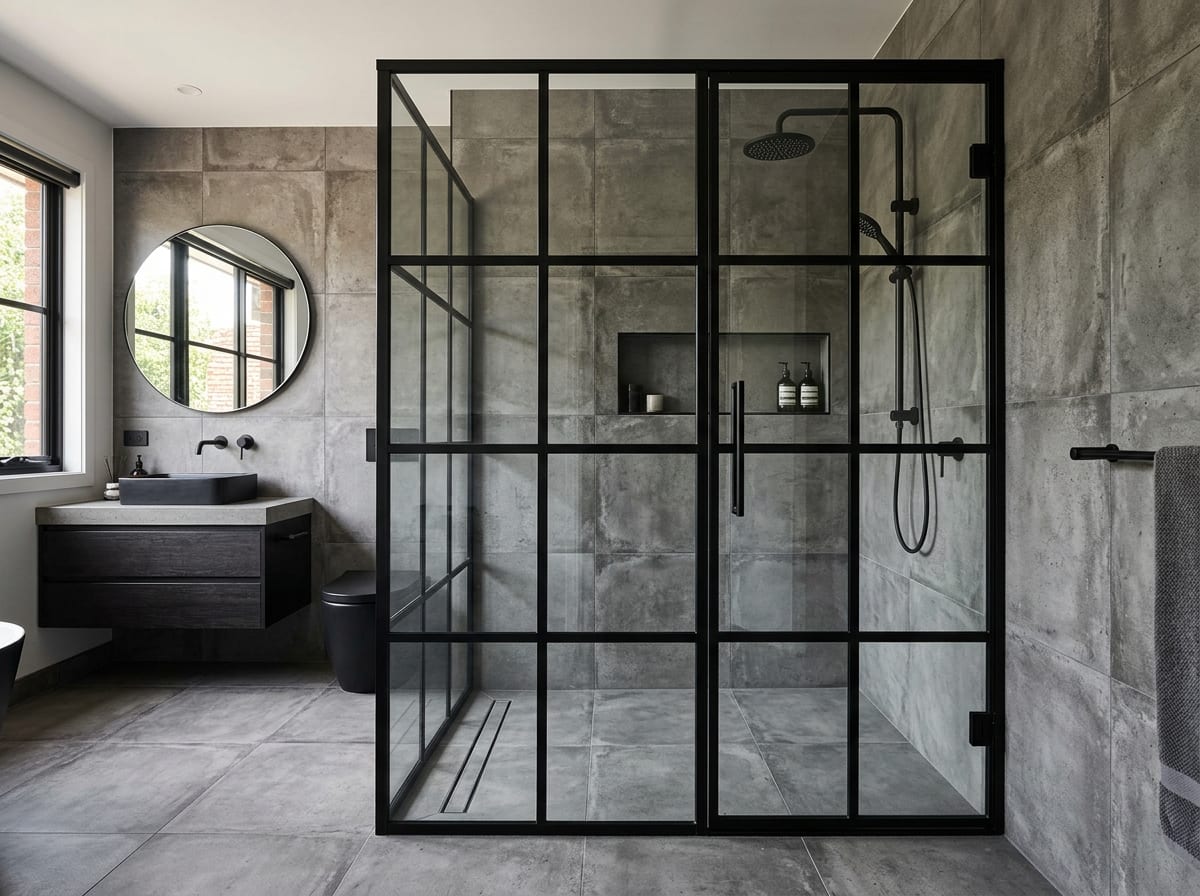 Walk-in shower — bathroom design idea