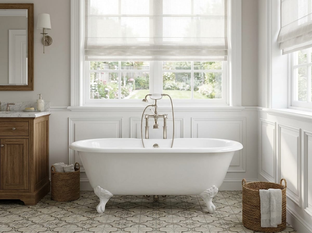 Soaking tub — bathroom design idea