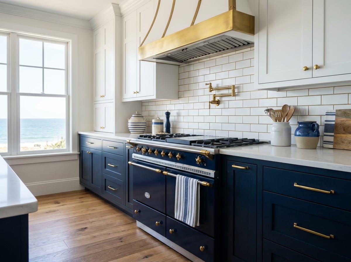 Range & backsplash — kitchen design idea