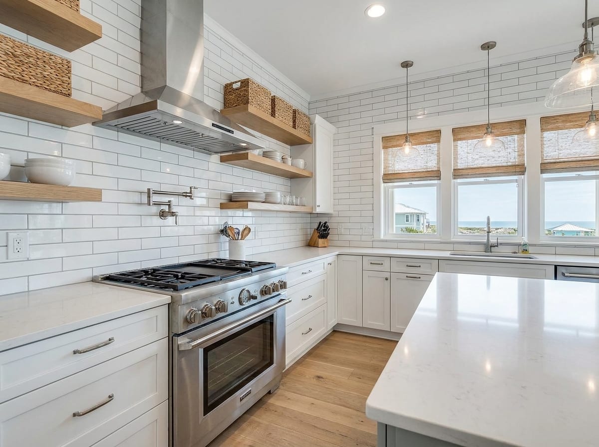 Range & backsplash — kitchen design idea