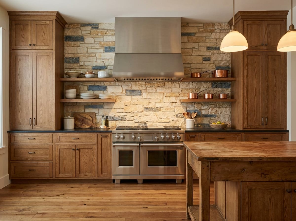 Range & backsplash — kitchen design idea