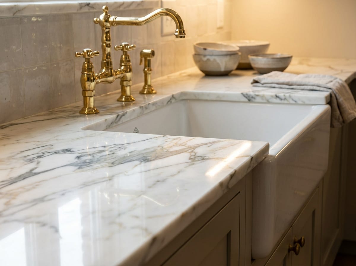 Countertops & finishes — kitchen design idea