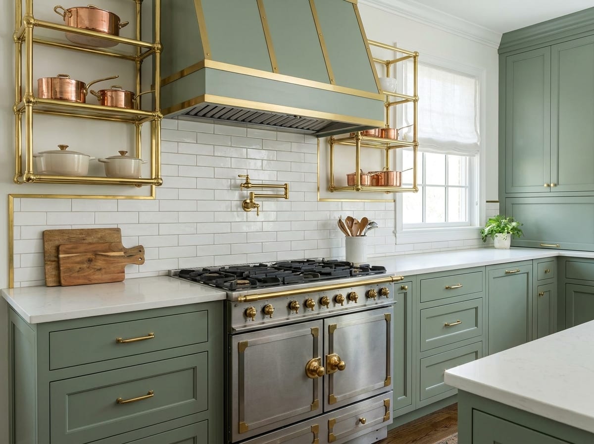 Range & backsplash — kitchen design idea
