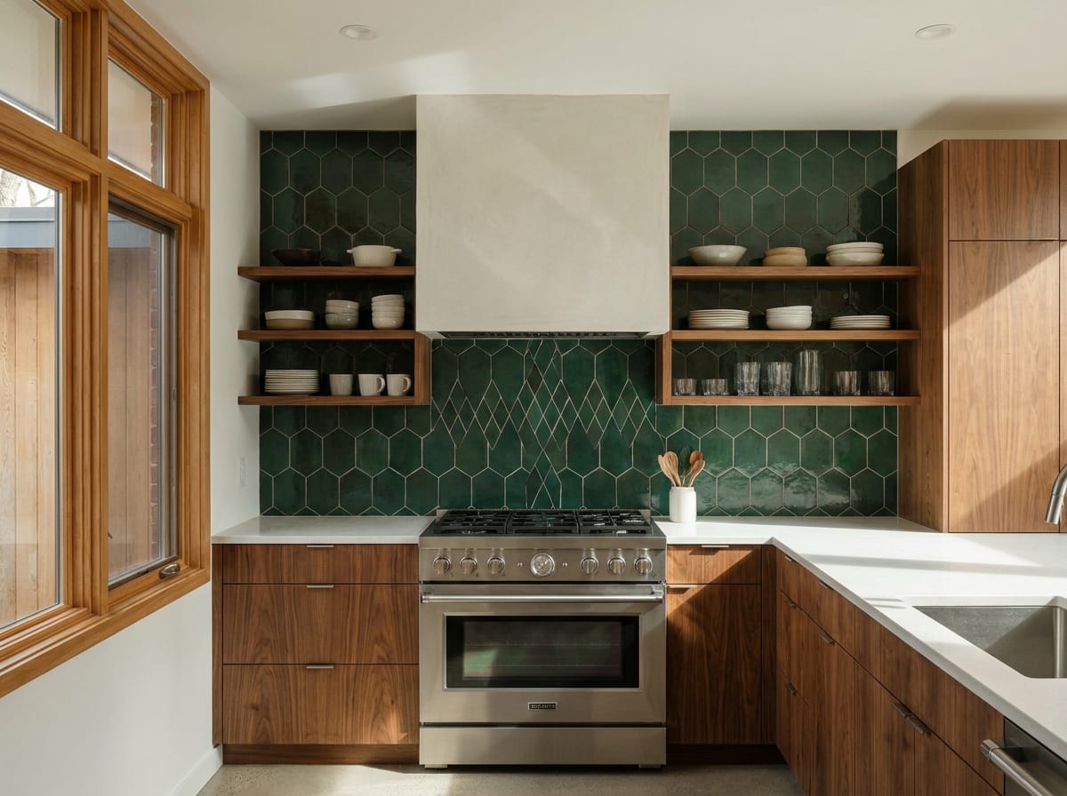 Range & backsplash — kitchen design idea