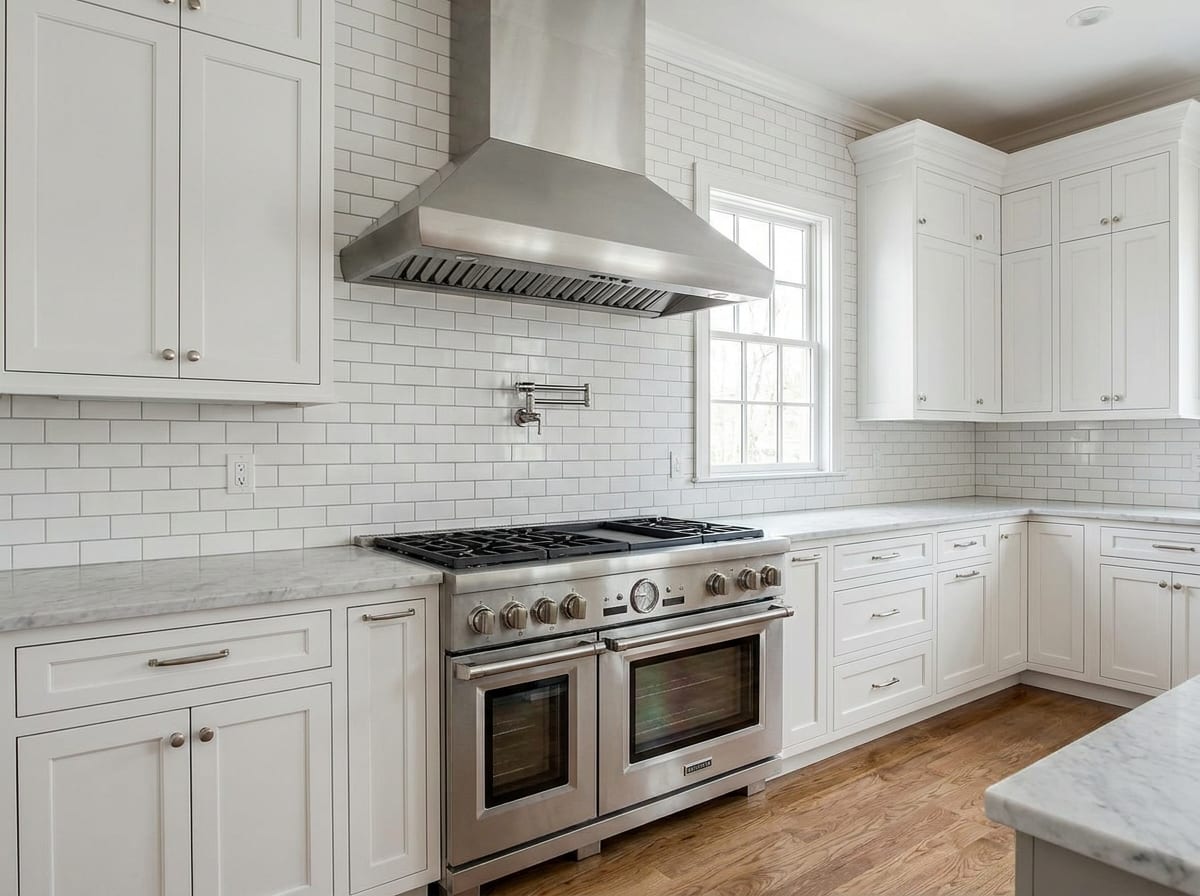 Range & backsplash — kitchen design idea
