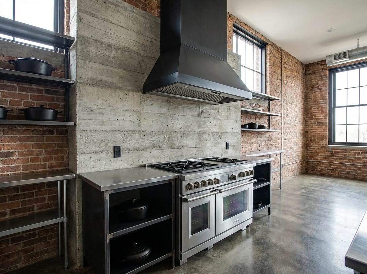 Range & backsplash — kitchen design idea