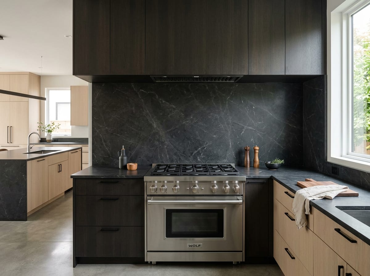 Range & backsplash — kitchen design idea