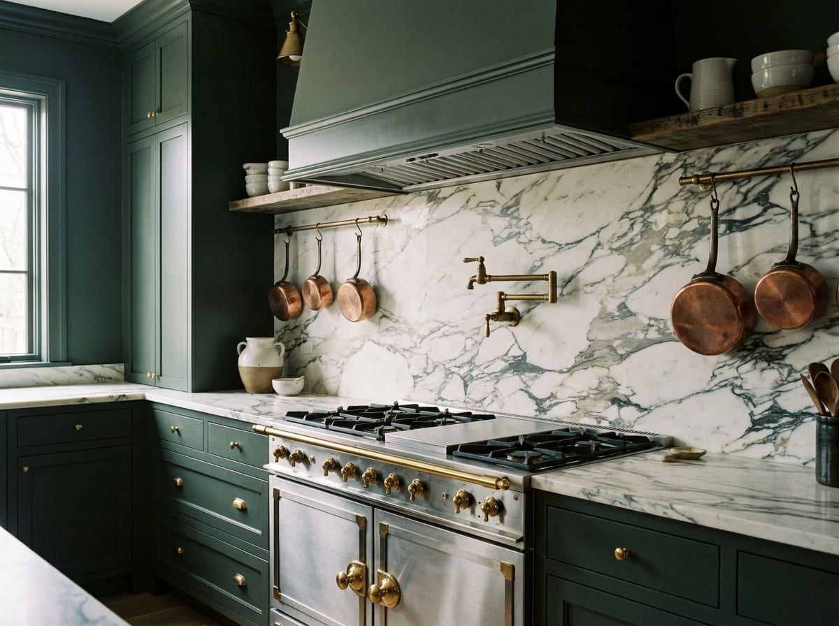 Range & backsplash — kitchen design idea