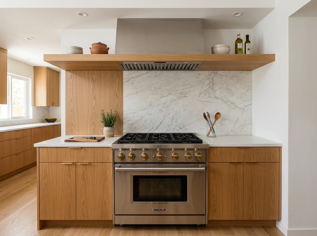 Range & backsplash — kitchen design idea